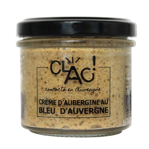 Crème d'aubergine au bleu d'auvergne bio - 100 g
