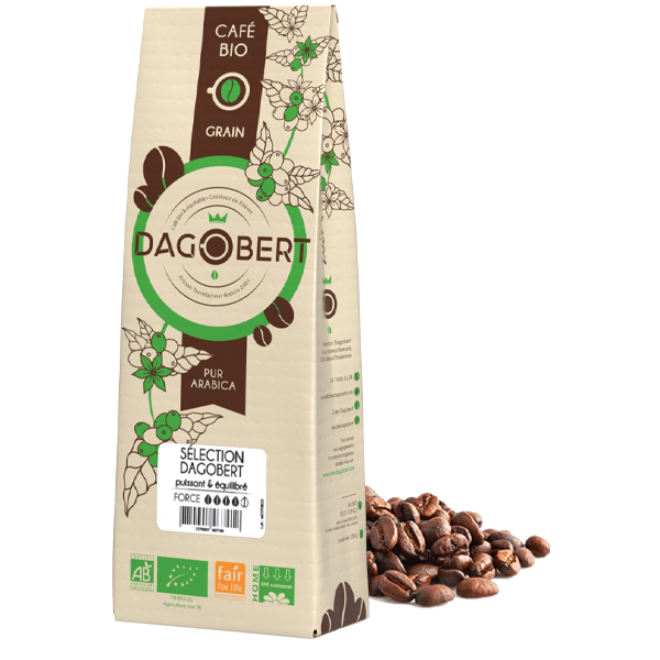 Mélange sélection 100% arabica bio fairtrade - grains - 1 kg