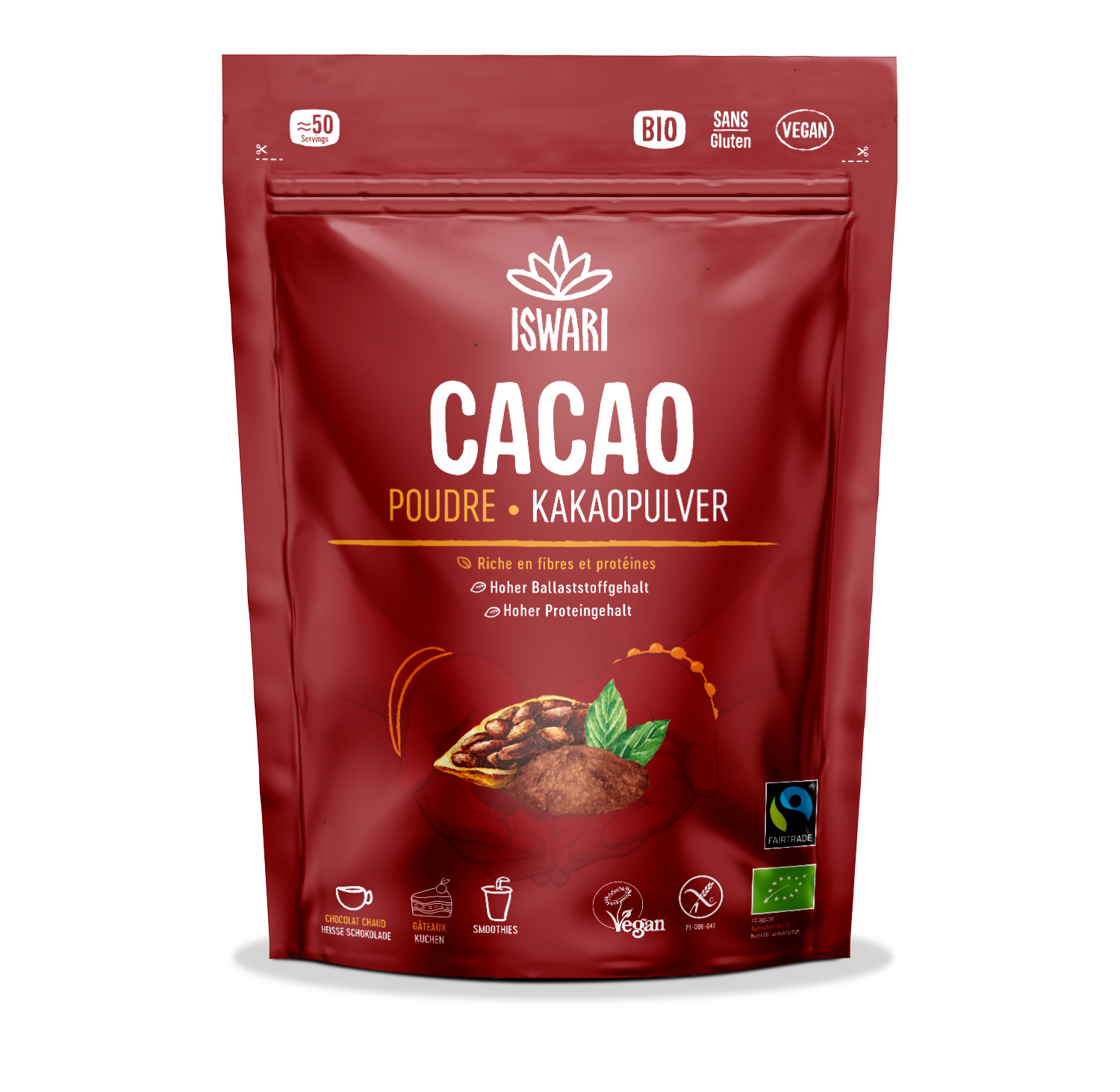 Cacao en poudre bio (origine Afrique) - 250 g