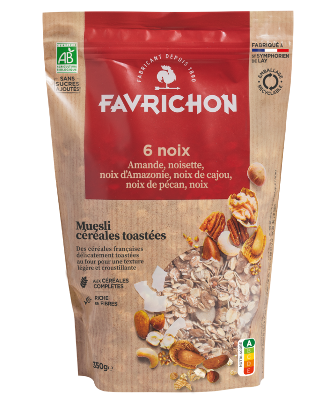 Muesli céréales toastées 6 noix - 350 g