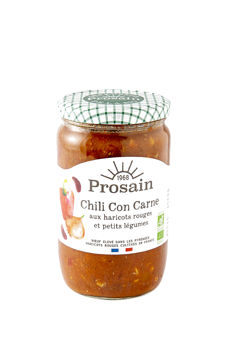 Chili con carne au boeuf et petits légumes bio - 680 g