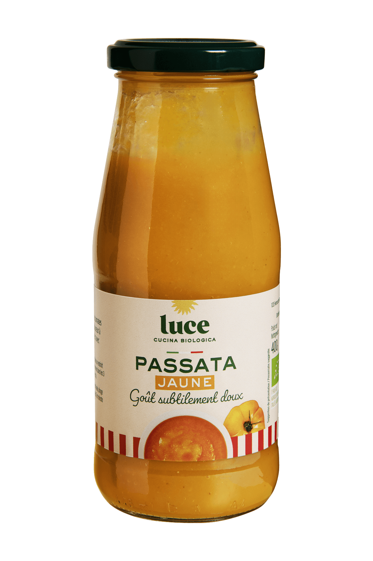 Sauce passata jaune bio (tomates) - 400 g