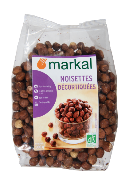 Noisettes décortiquées bio (origine Turquie) - 500 g