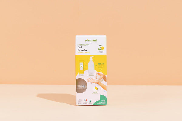Gel douche verveine citronnée à diluer (kit découverte) - 1 bouteille + 1 recharge