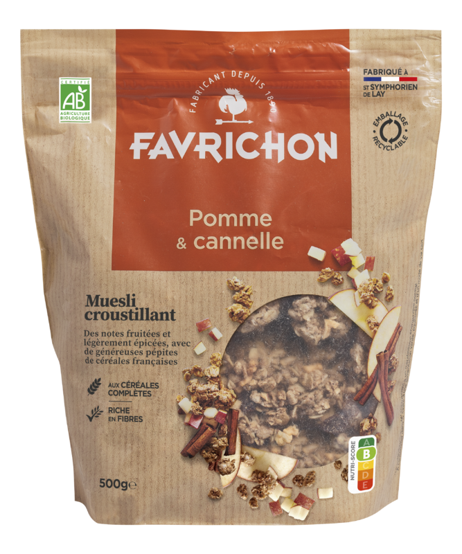 Muesli croustillant pomme & cannelle - 500 g