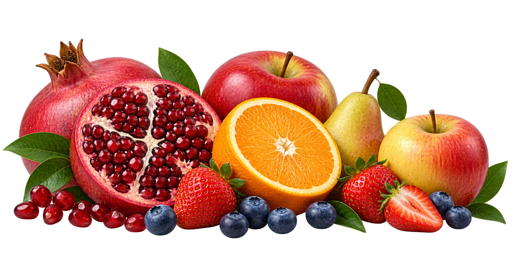 Sélection de fruits biologiques